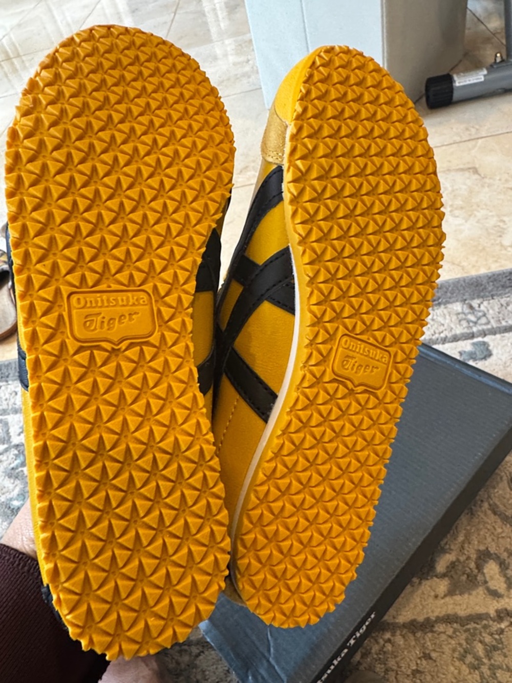 Onitsuka Tiger by Asics Yellow and Black Mexico 66 Sneakers - Picture 4 of 4